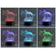 Veilleuse à DEL Triceratops avec nom personnalisé gravé au laser sur un insert en acrylique