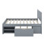 Lit plateforme avec tiroir et tablettes-1581510963