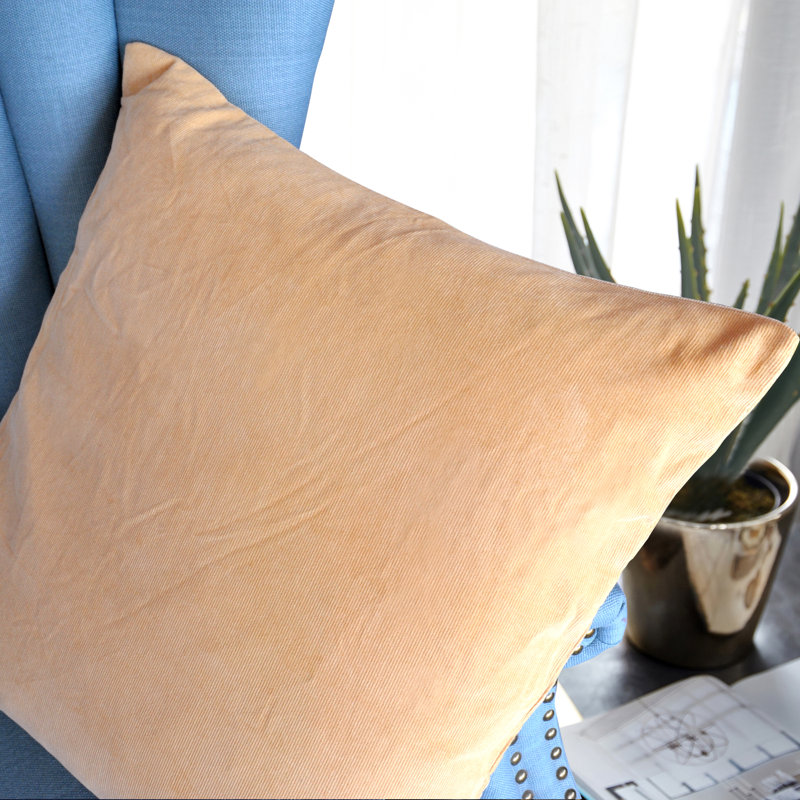 Square Cushion Cover, Salmon, 50.8cm x 50.8cm