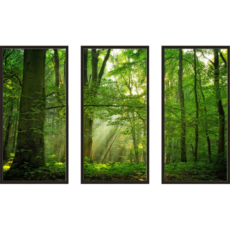 "Breathe" par Lars Van De Goor, reproduction sur toile flottante 3 pièces, H 33,5 po x l 52,5 po x P 2 po