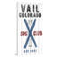 Reproduction d’art textuel sur bois, "vail ski club"-26009339