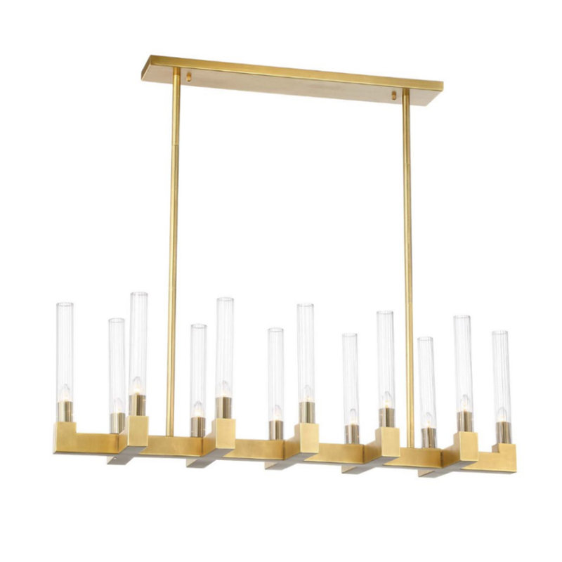 Rylie 12 - Light Kitchen Island Pendant, Brass