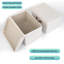 Collapsible Fabric Storage Bin with Lid and Handle-947849108