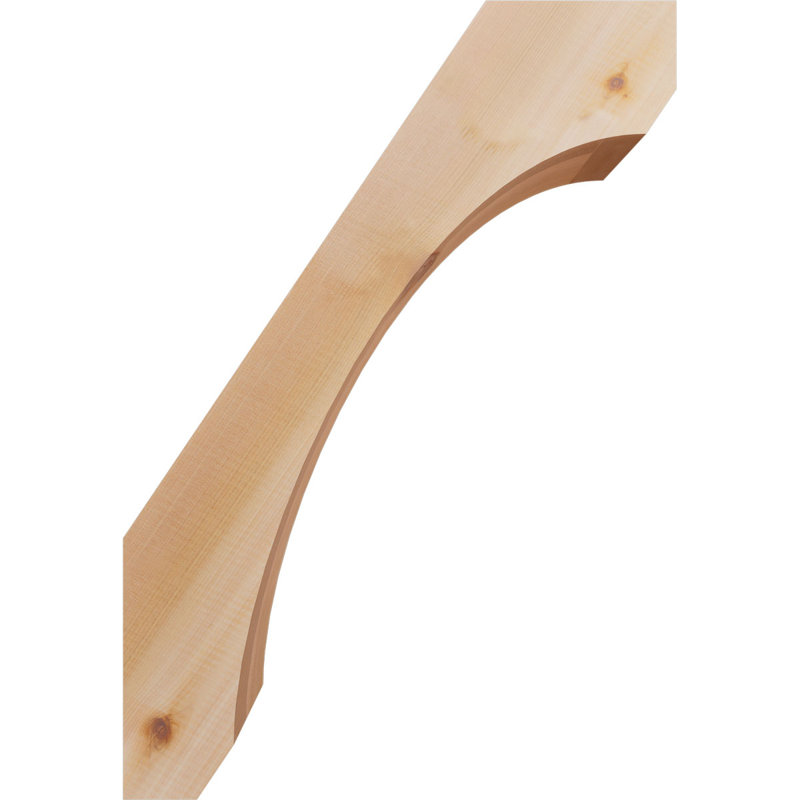 5 1/2"W x 18"D x 26"H Legacy Smooth Knee Brace, Western Red Cedar, Western Red Cedar, 26" H x 5.5" W x 18" D