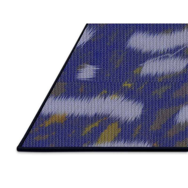 Tapis de zone mauve à motifs, Rectangle 5 pi x 7 pi