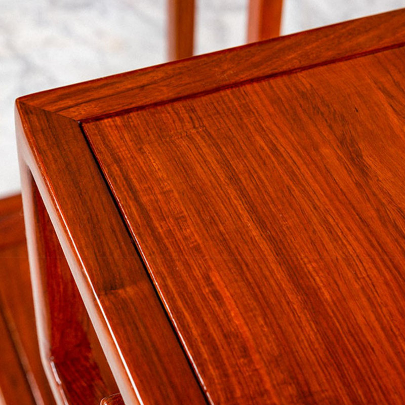 Élégant support en bois avec grain naturel et laque