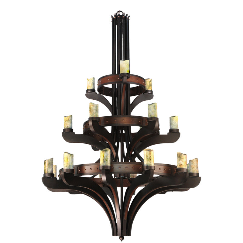 Castilla 21 - Light Dimmable Tiered Chandelier, Cream