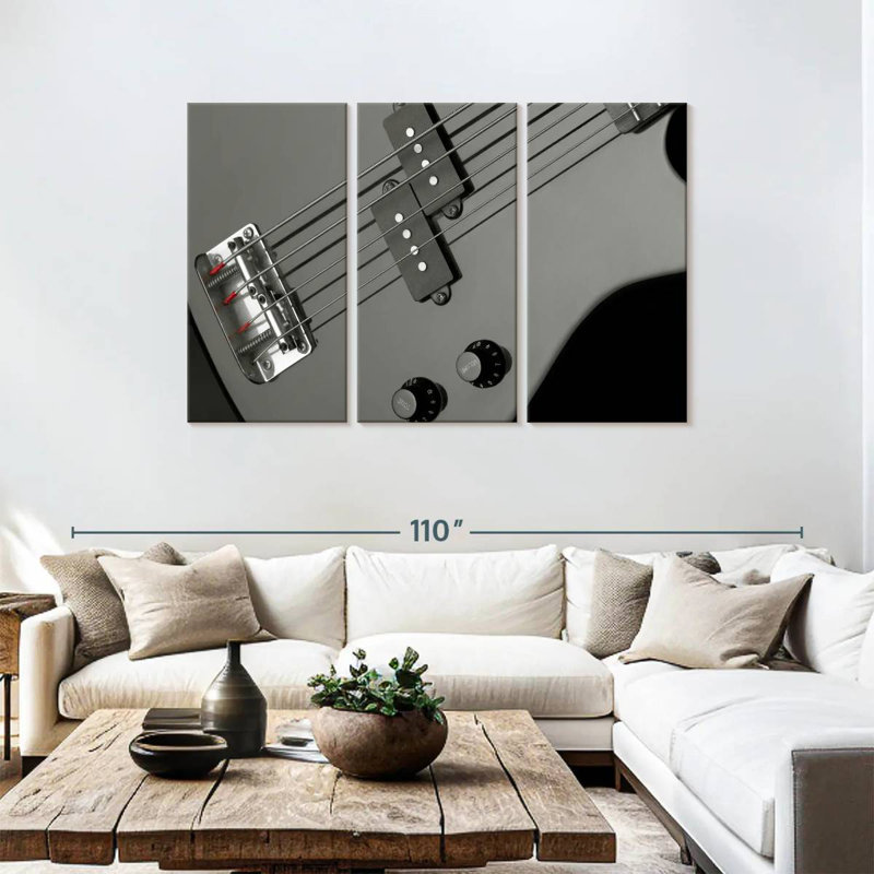 Abarca Bass Guitar, 48" H x 74" W