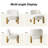 28" W Boucle Accent Chair with Solid Wood Legs-331957493