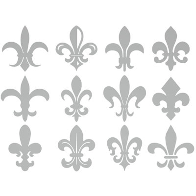 Décalcomanie murale motif fleur du lis