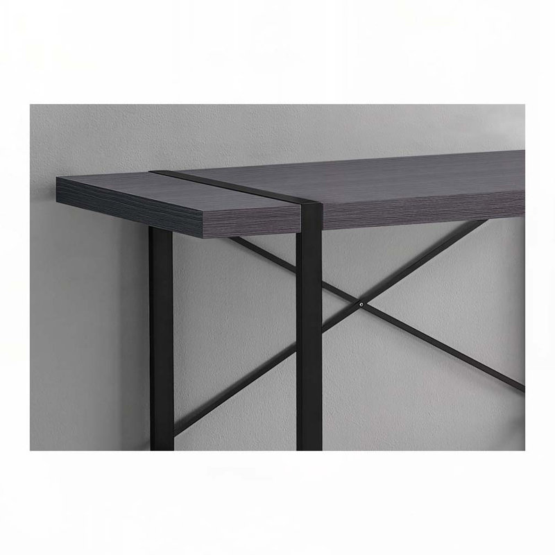 Home Office Computer Desk, Gray/Black