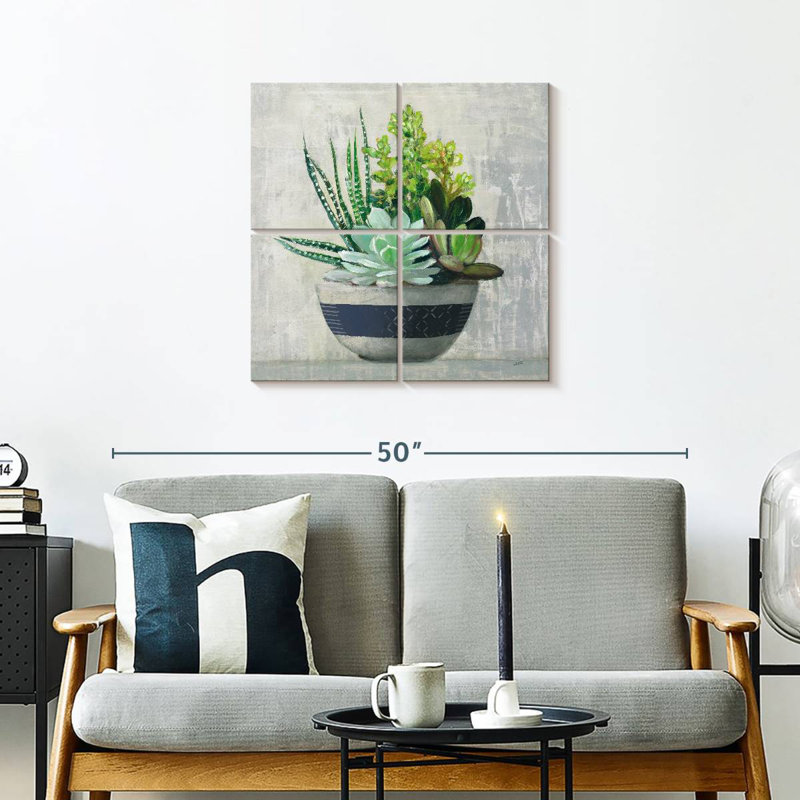 Harnek Succulent Still Life II - bleu marine