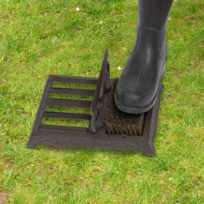 Grattoir à bottes d'extérieur 12,2 po x 9,3 po Abels