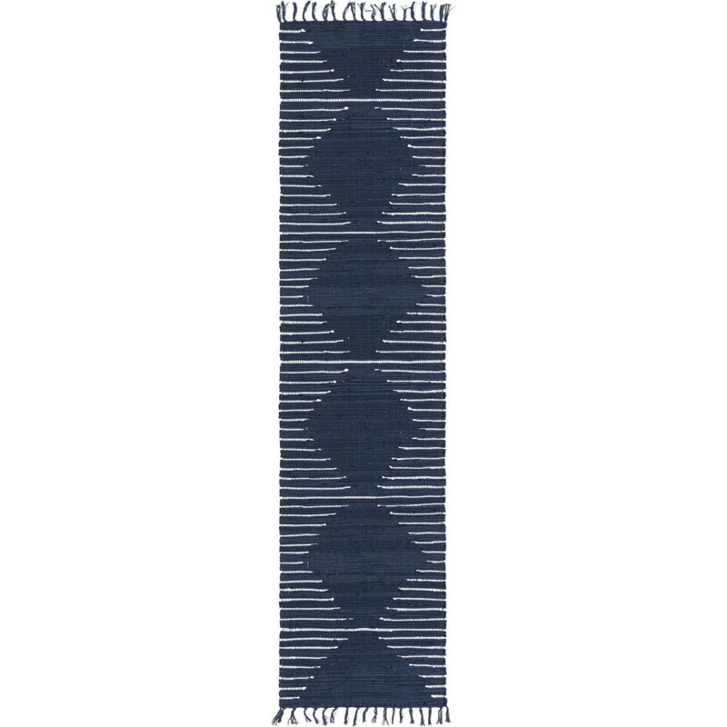 Gwin Cotton Southwestern Indoor Rug, Runner 2'7" x 10'