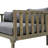 Claremont 3 Seater Daybed (Grey Wood+Grey Cushion)-501851342