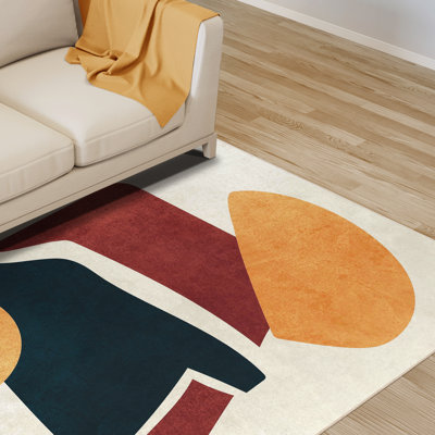 Tapis rectangulaire Dree avec envers antidérapant