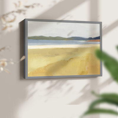 Ochre Seaside II -Framed Print - Restickable