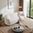 UNAROVA Modern 3-Seater Curved Boucle Sofa