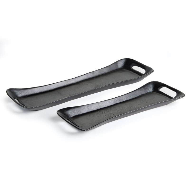 Aluminum Decorative Tray, Black