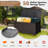 Pegpe firthert 40 " W 50 Gallons Wicker Deck Box with Wheels in Brown