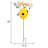 Caselli Metal Insects Garden Stake