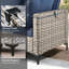 Ensemble de canapé d'extérieur en rotin tissé haute densité 5 pièces avec table basse lumineuse-1428671261