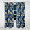 Motif victorien à volutes bleues et volutes - Panneaux de rideaux floraux