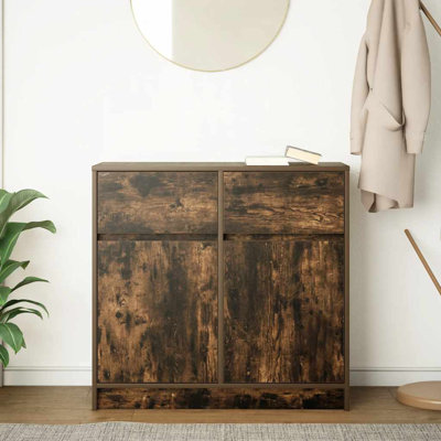 Sideboard With Drawer 80X34x76 Cm Engineered Wood