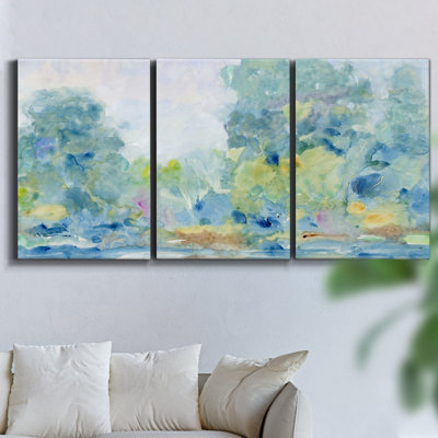 Claude Monet sur toile, reproduction de 3 pièces
