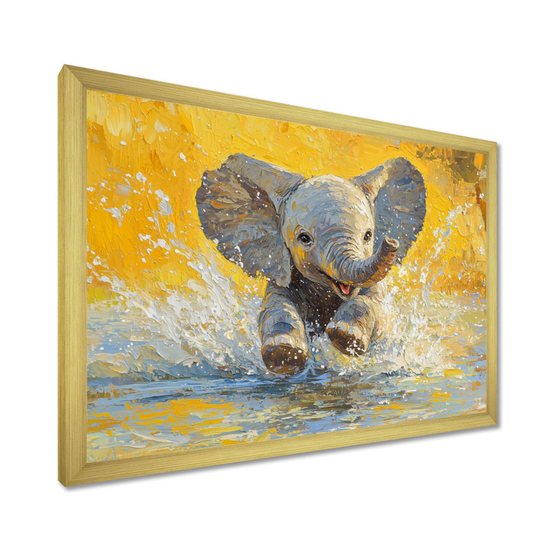 Guglielmo - Animals Wall Art, H 12 po x l 20 po, Picture Framed, Or