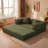 65Inch Floor Sofa Bed, 5-In-1 Convertible Sleeper Sofa With Removable Armrests, Corduroy Fabric Sofa Couch, No Assembly Required For Living Room, Dorm, Studio-1540789395