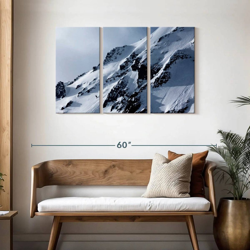 Nicci Skiing Down The Mountain, 28" H x 45" W