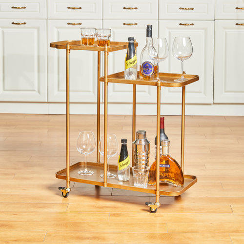 Everly Quinn Metal Bar Cart & Reviews | Wayfair