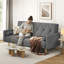 Tufted 3 Seater Sofa Bed-1033484992