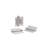 3.5 in. x 3.5 in. Satin Nickel Full Mortise Spring Squared Hinge with Non-Removable Pin