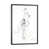 Toile encadrée de bois rustique foncé