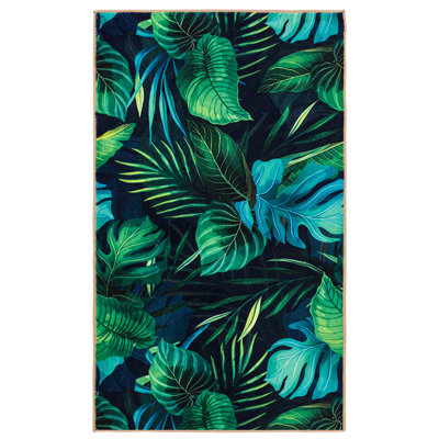 Tapis d'intérieur antidérapant de 2 pi x 10 pi Bay Isle Home ™ pour salon, chambre, bureau, décoration intérieure