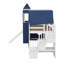 Lit mezzanine simple avec tente et tour-340305658-340305662