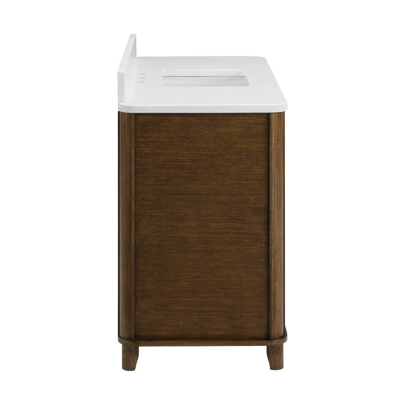 Kathryne 36" Bathroom Vanity In Natural Enhanced Oak, Enhanced Brown Oak, 48"