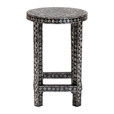 Table de bout en nacre de Capiz Coastal