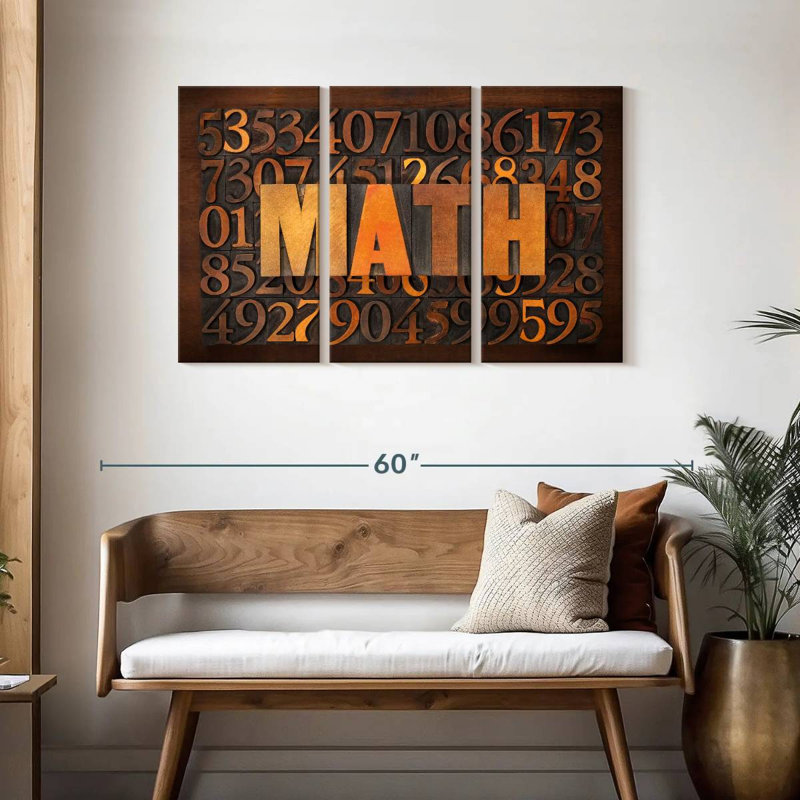 Math sur les nombres, H 28 po x l 45 po