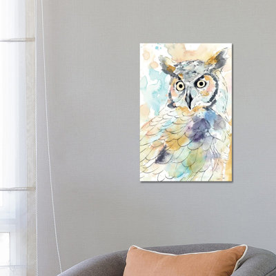 Owl Majestic II by Annie Warren - Wrapped Canvas Gallery-Wrapped Canvas Giclée