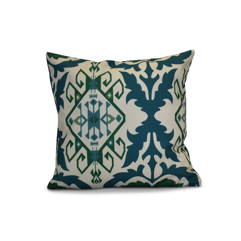 Oreiller carré HH Revival, Bleu, 26 po x 26 po