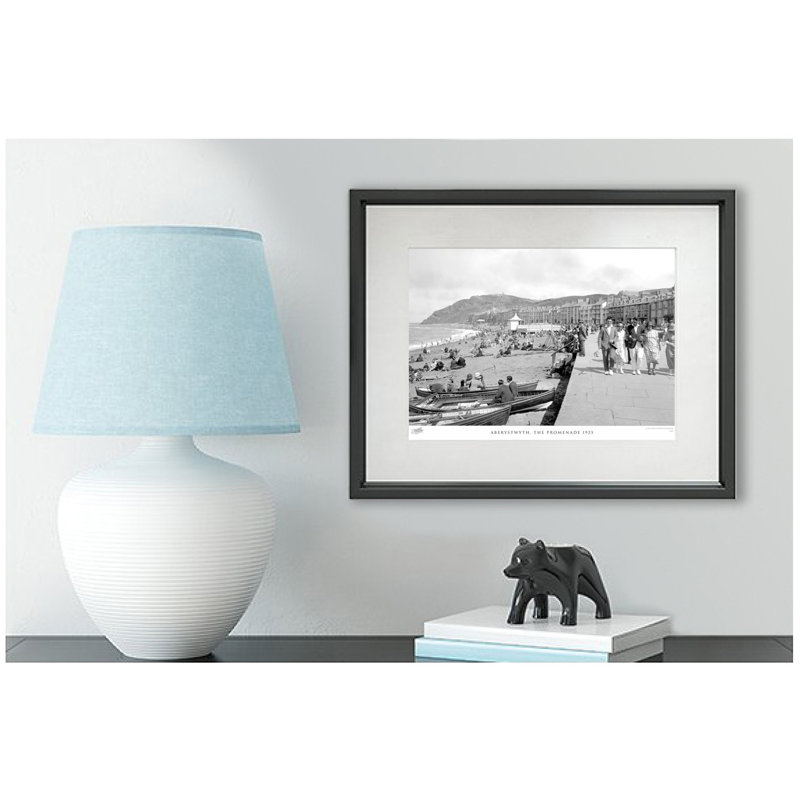 Aberystwyth, The Promenade 1925 by Francis Frith - Single Picture Frame Print, 40cm H x 50cm W x 2.3cm D