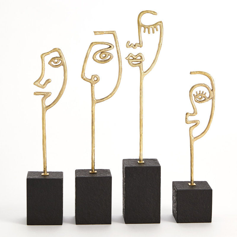 Scribble Sculpture Son-Polished Brass