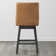 Aleksy Swivel Upholstered Counter Stool with Solid Wood Frame