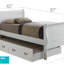 Élégant lit simple avec rangement
