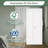 Panel Solid Wood Bi-Fold Door with Installation Hardware Kit-102052525