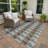 Machine Washable Indoor/Outdoor Lockway ACN2417 Geometric Rug-888316259