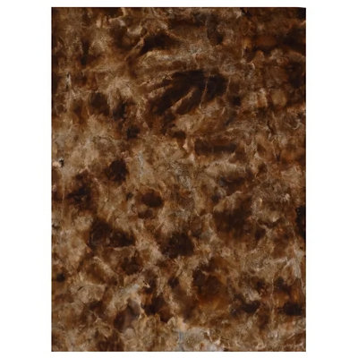 Tapis rectangulaire en similicuir Gerlogh 5 x 7 avec envers antidérapant
